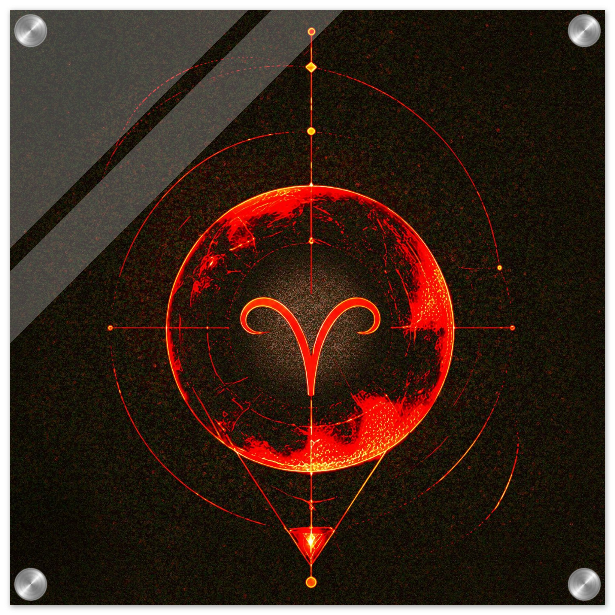 Wall art Aries premium inspirado en astrología simbólica