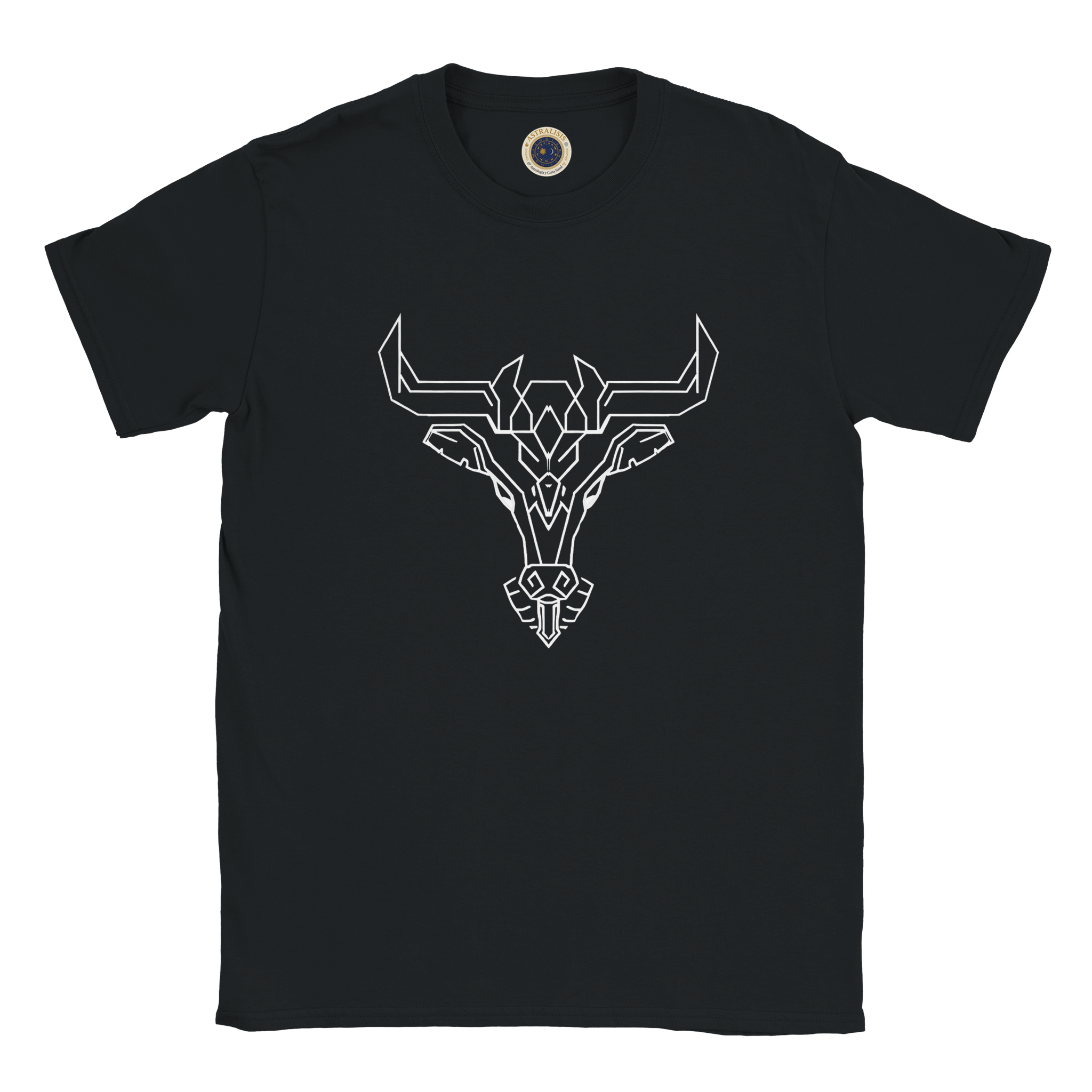remera tauro negra geometrica outfit urbano